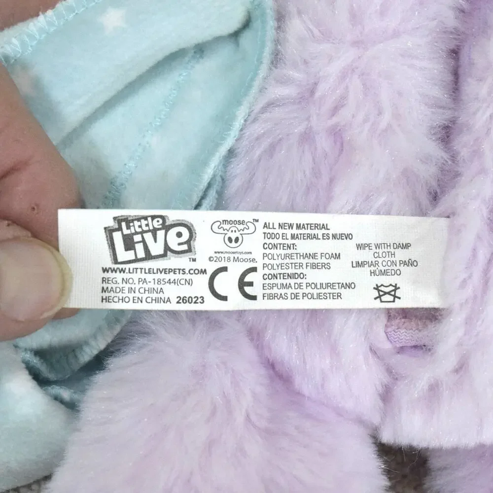 Baby Plush Bear Animated Stuffed Animal Little Live Eyes Open & Close Pacifier